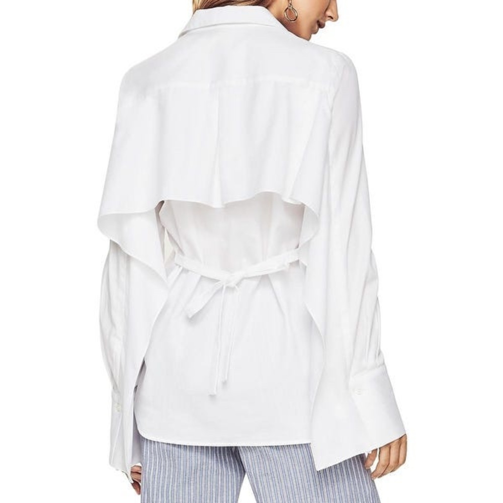 BCBGMAXAZRIA “Rosita” white Button Up Blouse